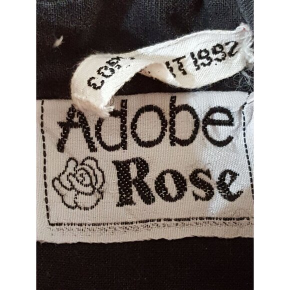 Adobe Rose Vintage 90s Womens Blouse Button Up Shirt Red Western Cowboys L - Picture 7 of 10